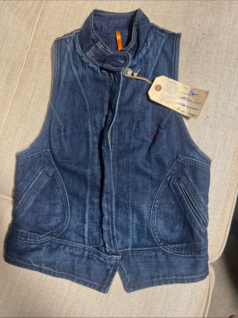 Earnest Sewn denim vest. BNWT. Cooper - Picture 1 of 6